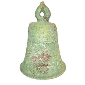 Antique Santa Fe Terra Cotta Rustic Farmhouse Mission VTG Monastery Church Bell